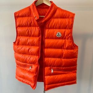 Moncler Gui Puffer Vest Orange